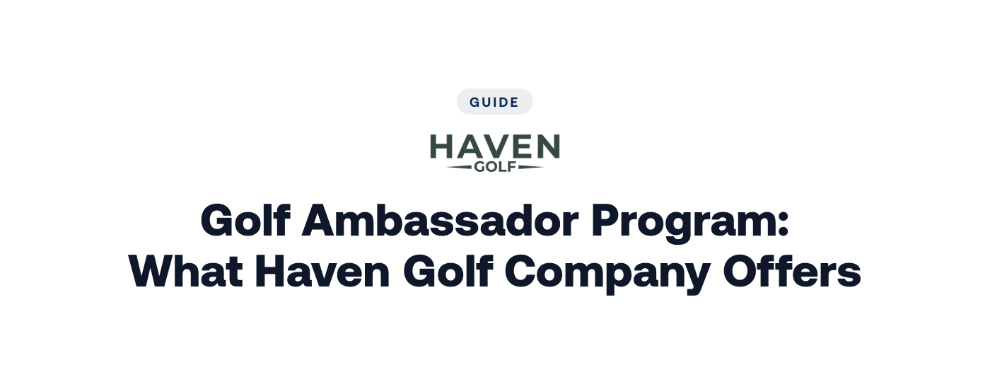 What a Golf Apparel Ambassador Program Actually Offers