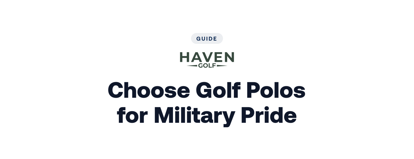 How to Choose Golf Polos for Military Pride