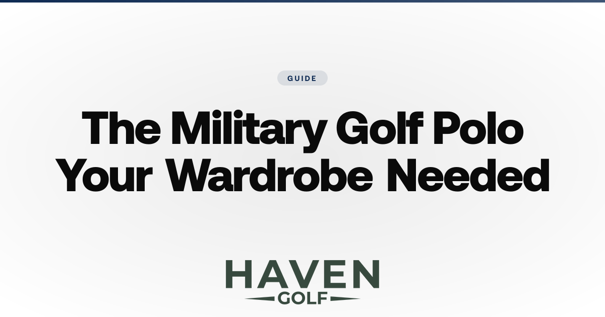 Military Golf Polos: Styles for Active Duty & Veterans