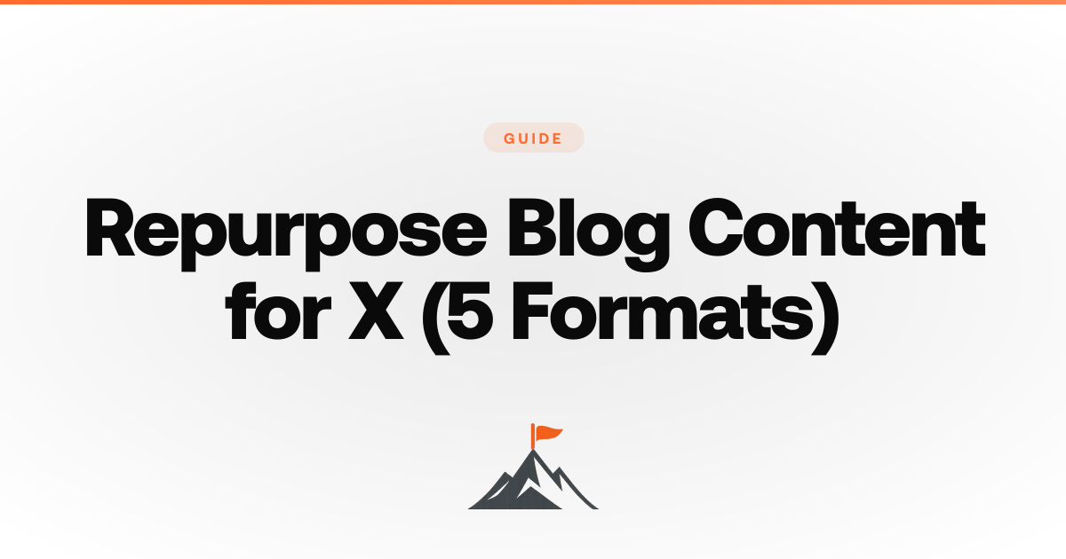 How to Repurpose Blog Content for X (5 Formats) - ClimbX