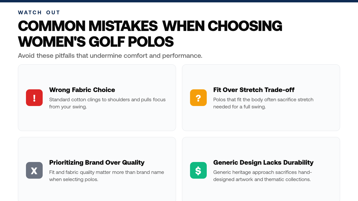 5 Best Golf Polos for Women: Comfort, Stretch, and Style, warning-callouts