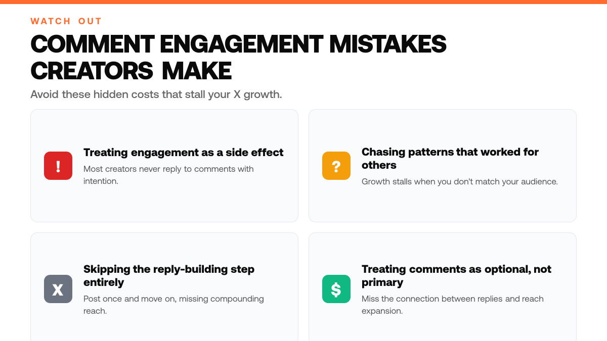 5 Comment Engagement Strategies That Convert on Twitter, warning-callouts