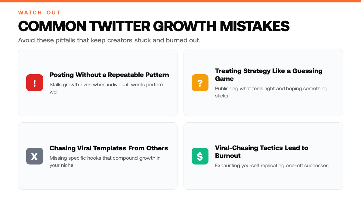 5 Proven Twitter Post Patterns That Beat the Algorithm, warning-callouts