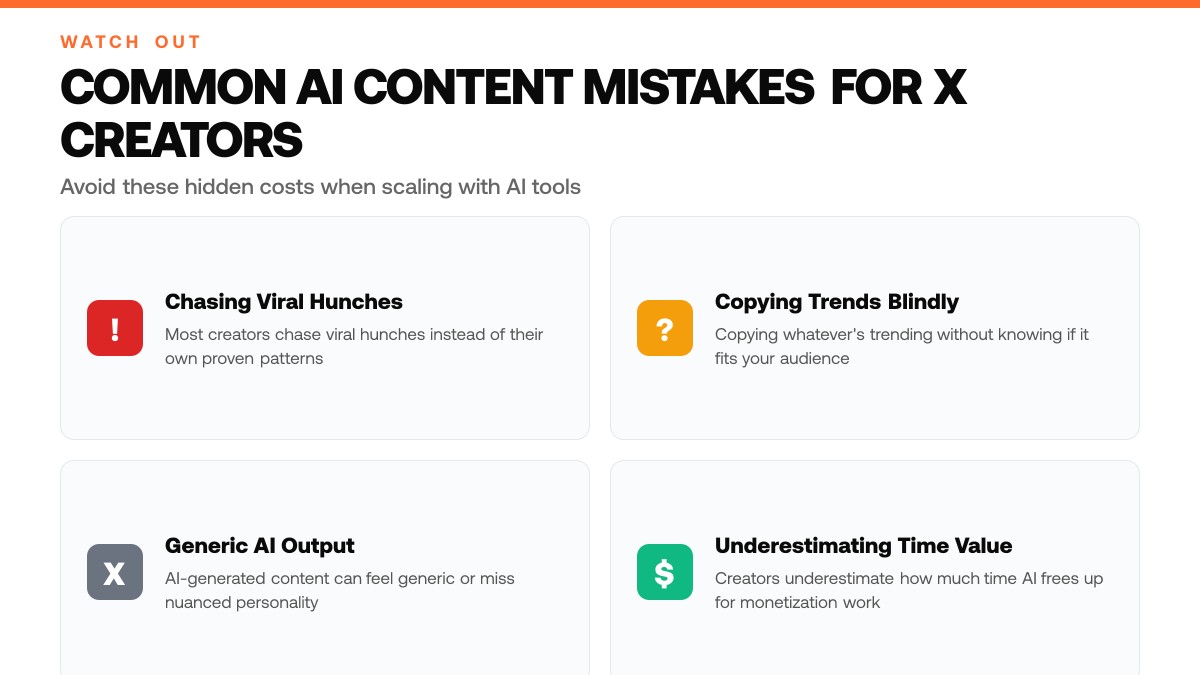 AI Content Writer for X vs Manual Writing - warning-callouts