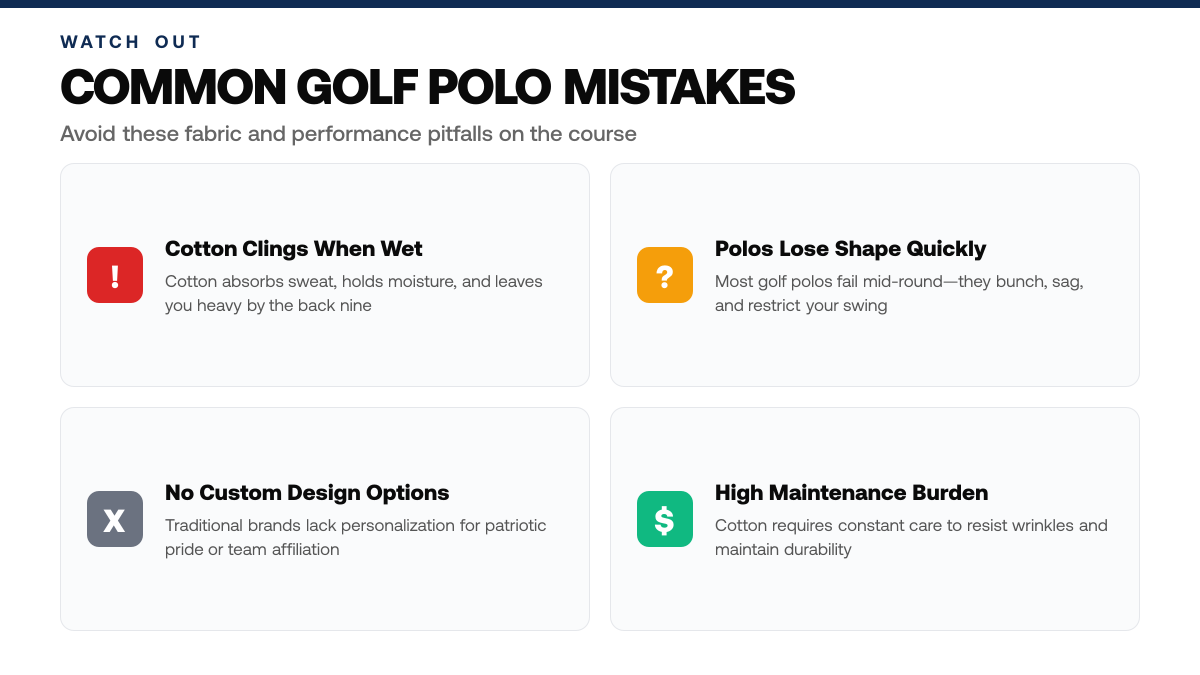Airflex™ Fabric vs Cotton: Which Golf Polo Wins?, warning-callouts