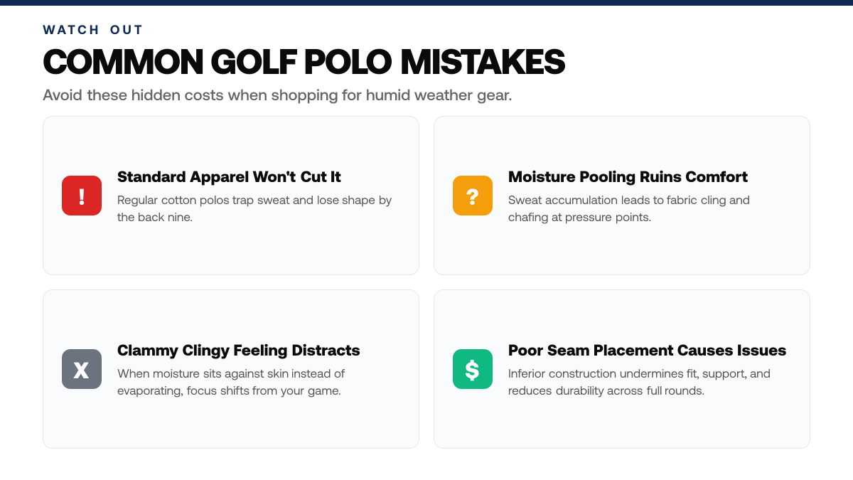 5 Best Golf Polos for Humid Weather Conditions — warning-callouts