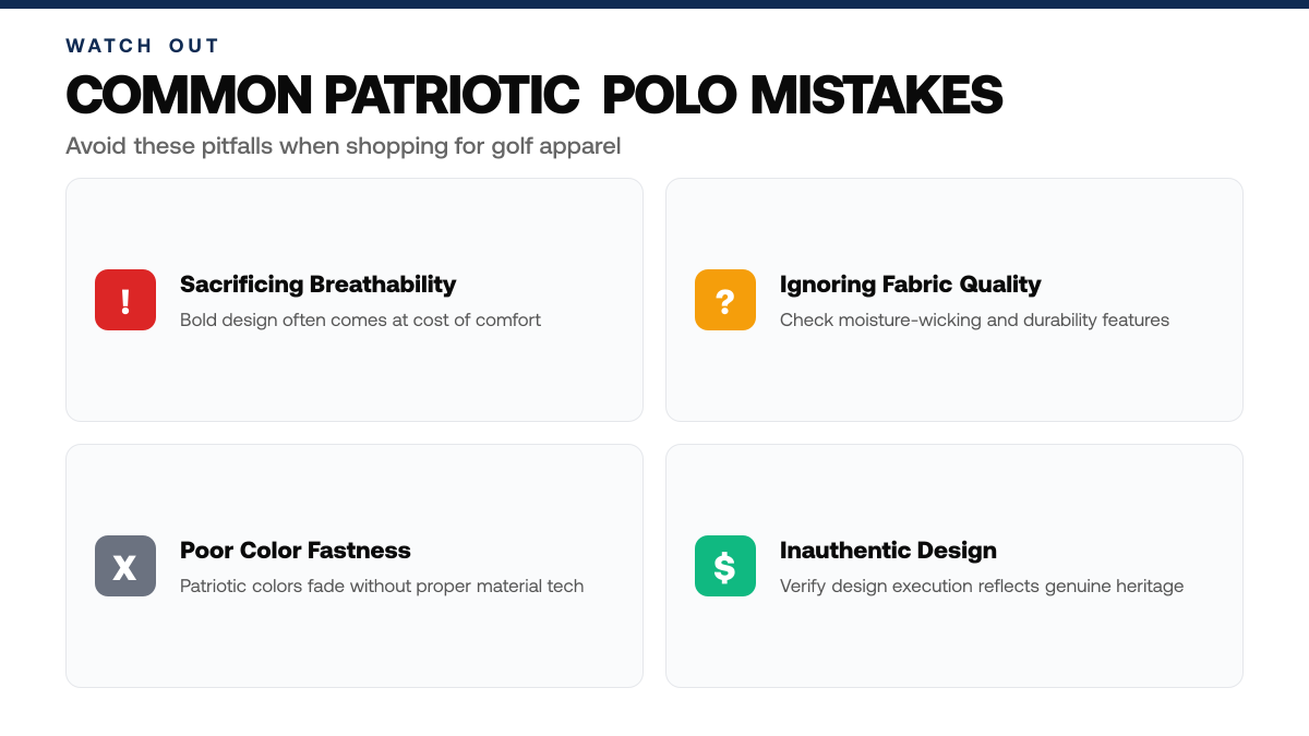 Best Patriotic Golf Polos for Conservative Golfers, warning-callouts