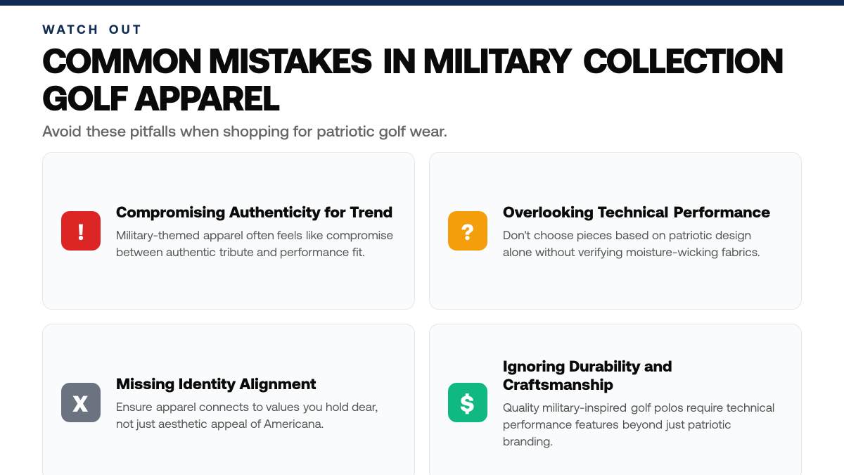 Complete Guide to Military Collection Golf Apparel — warning-callouts