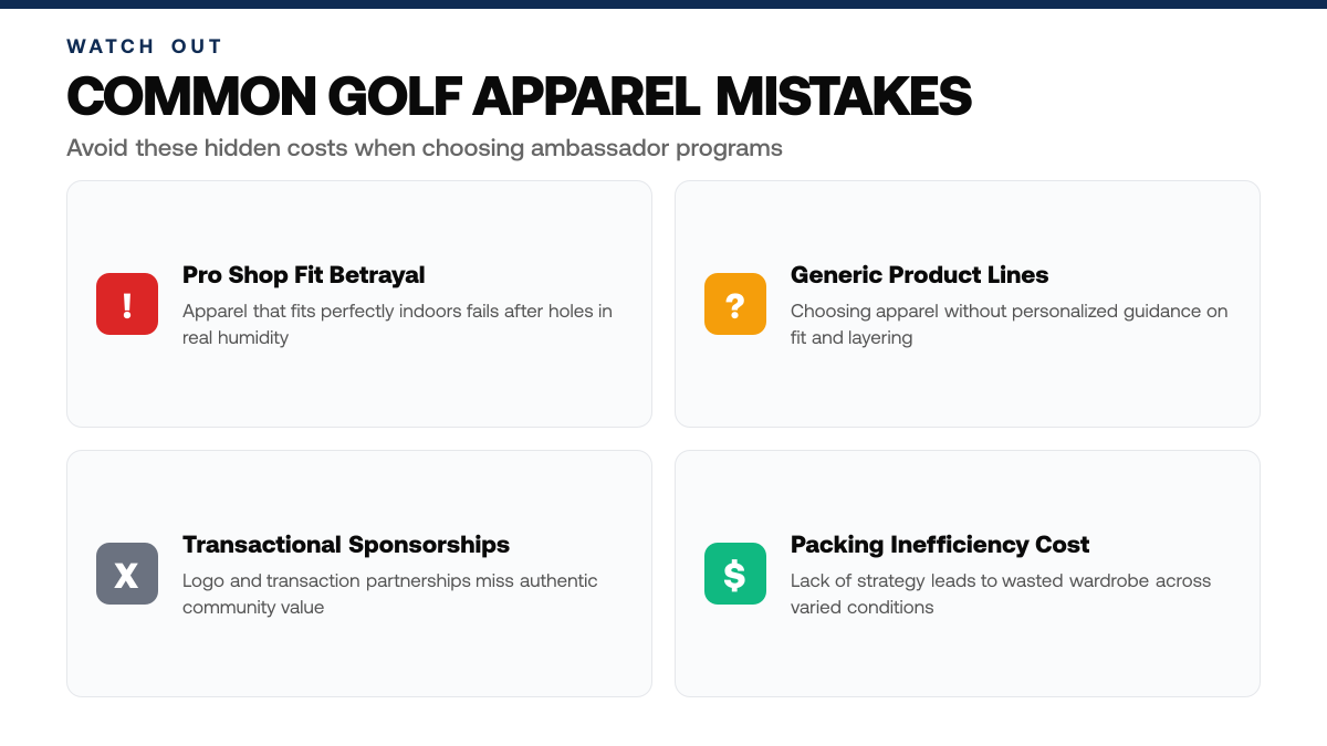 Golf Ambassador Program: What Haven Golf Company Offers, warning-callouts