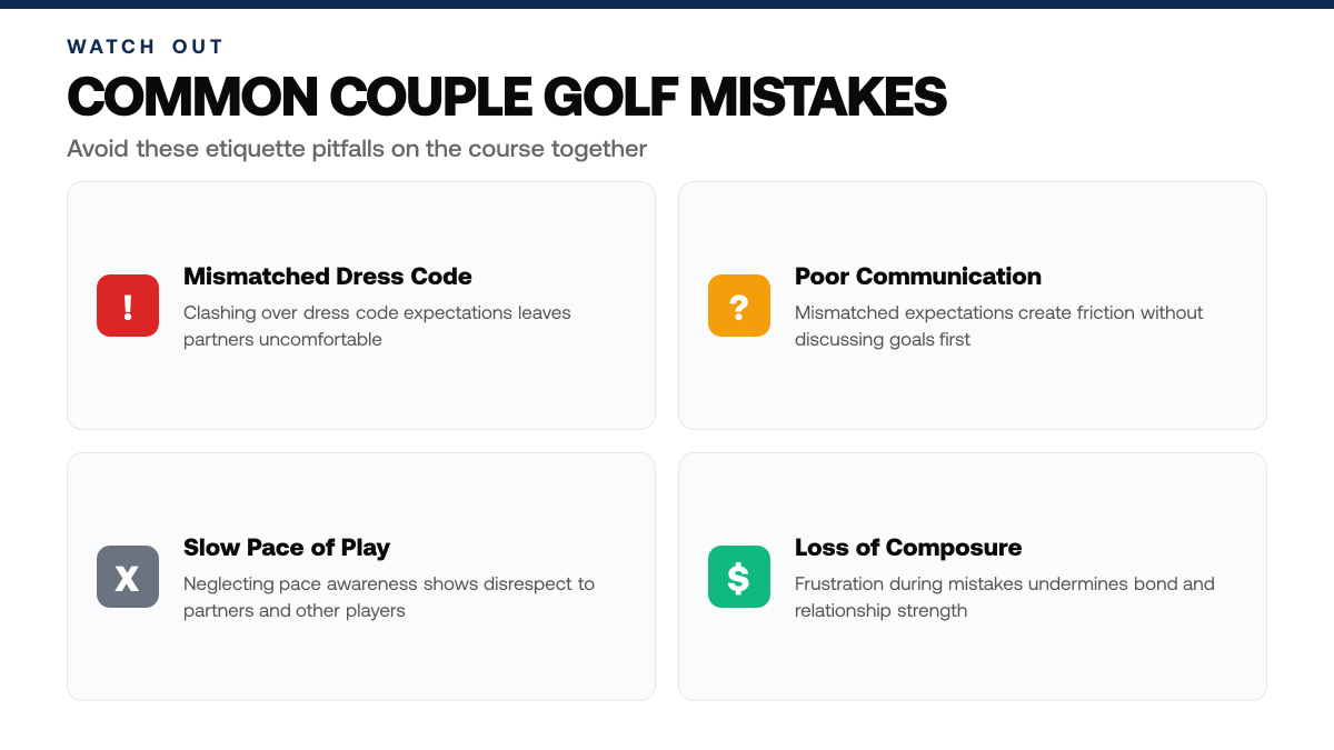 Golf Etiquette for Couples: Play Better Together — warning-callouts