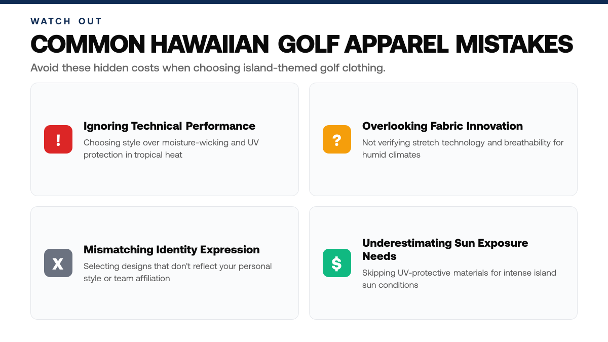 Hawaiian Islands Golf Clothing: Styles for Every Course, warning-callouts