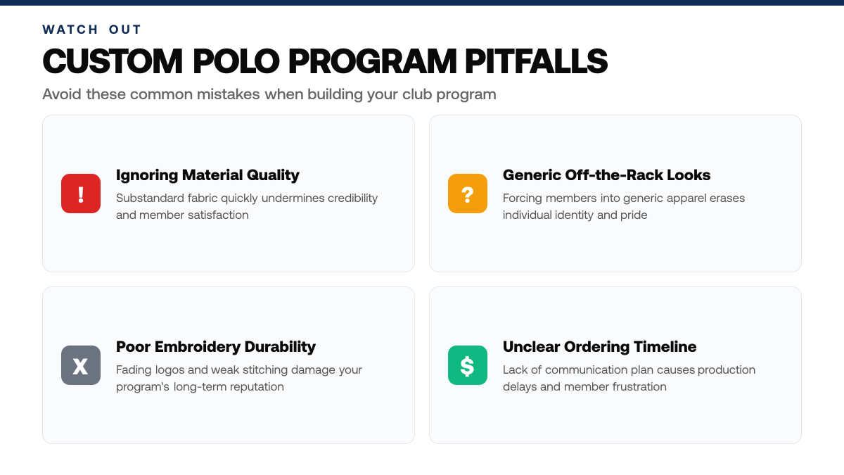 How to Build a Custom Golf Polo Program for Your Club — warning-callouts