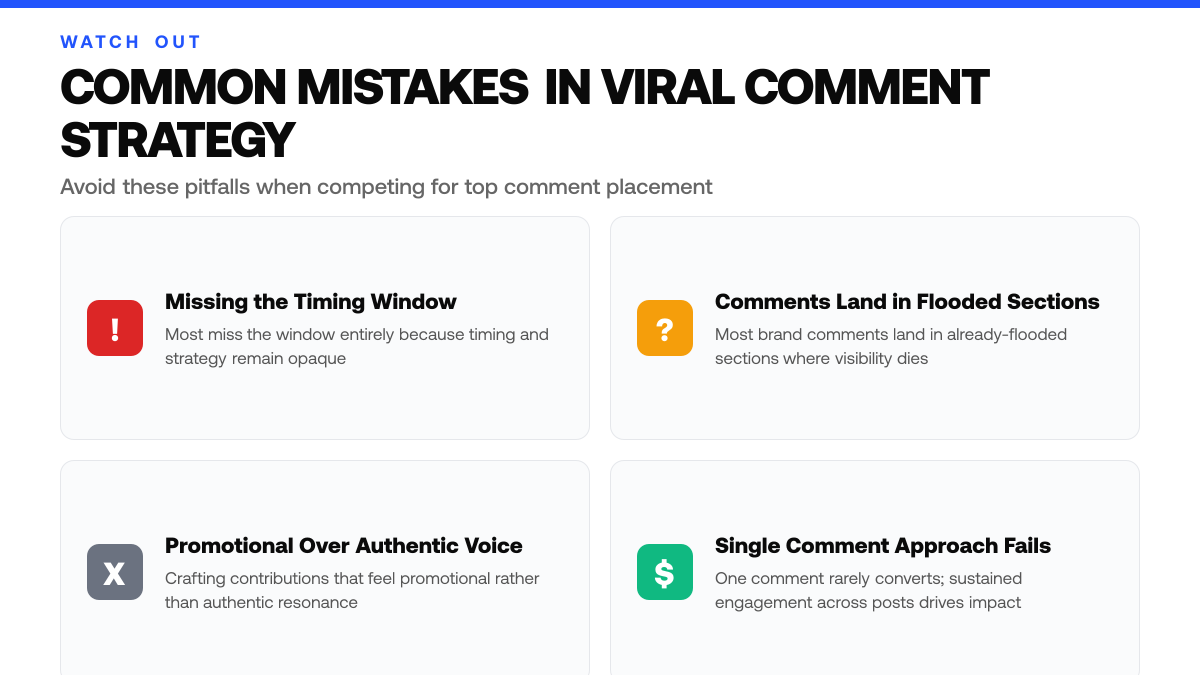 How to Build Top Comments on Viral Posts, warning-callouts