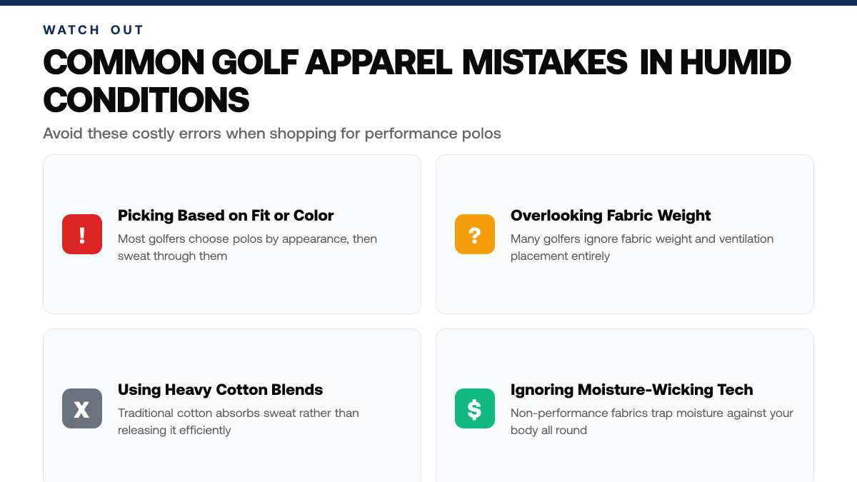 How to Choose Golf Apparel by Humidity, warning-callouts