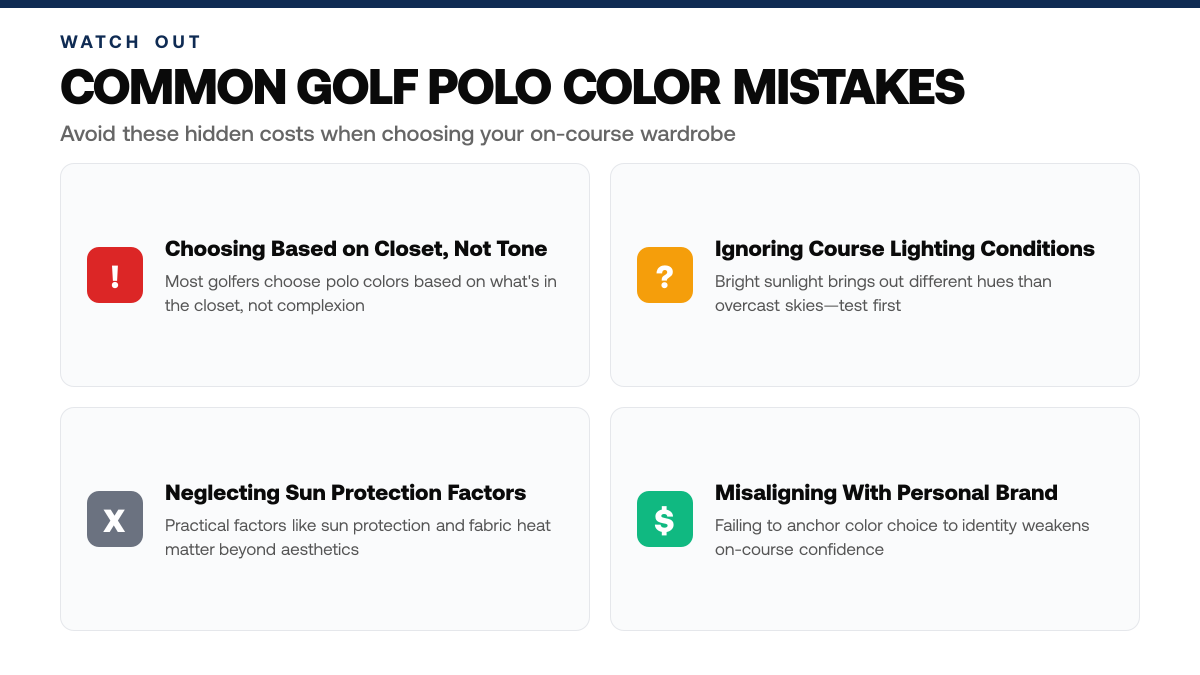 How to Choose Golf Polo Colors That Flatter Your Game — warning-callouts