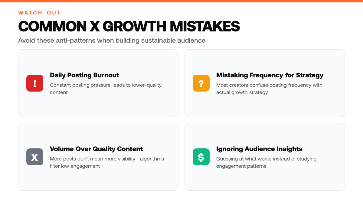 How to Grow on Twitter Without Posting Every Day, warning-callouts