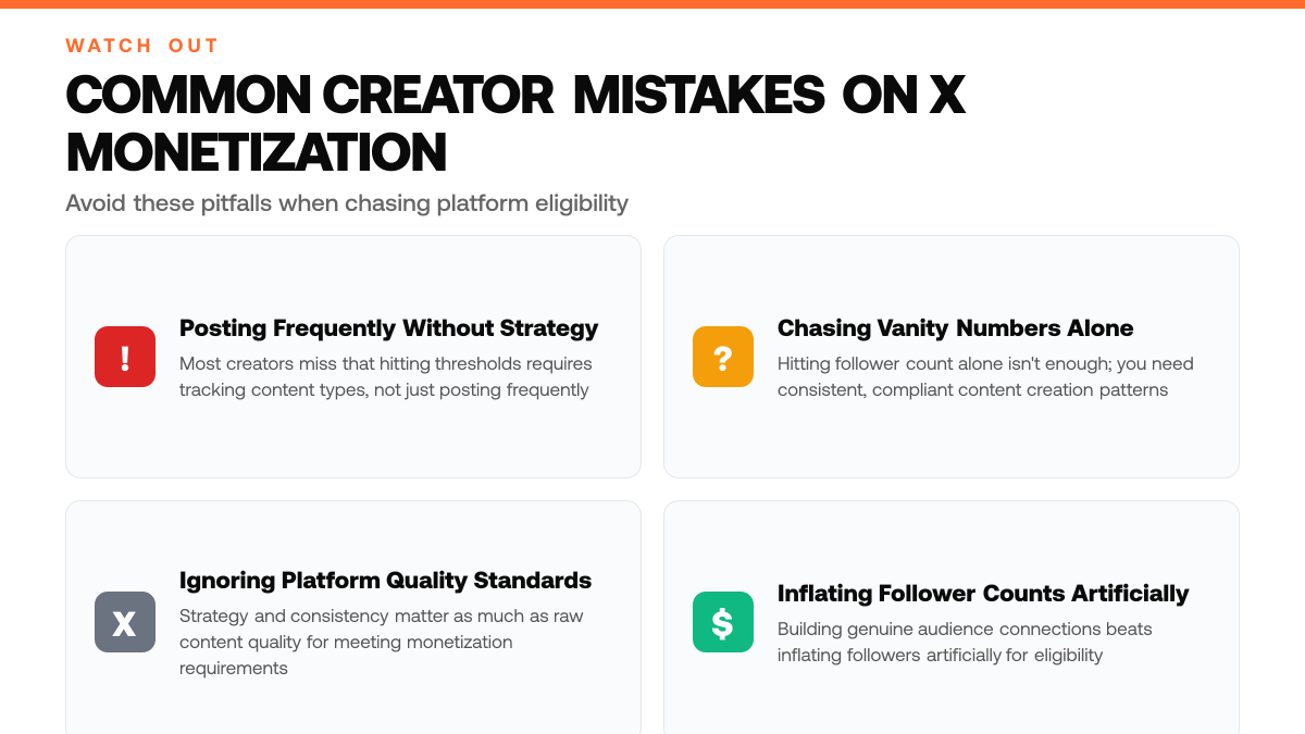 How to Meet X Monetization Requirements in 30 Days, warning-callouts