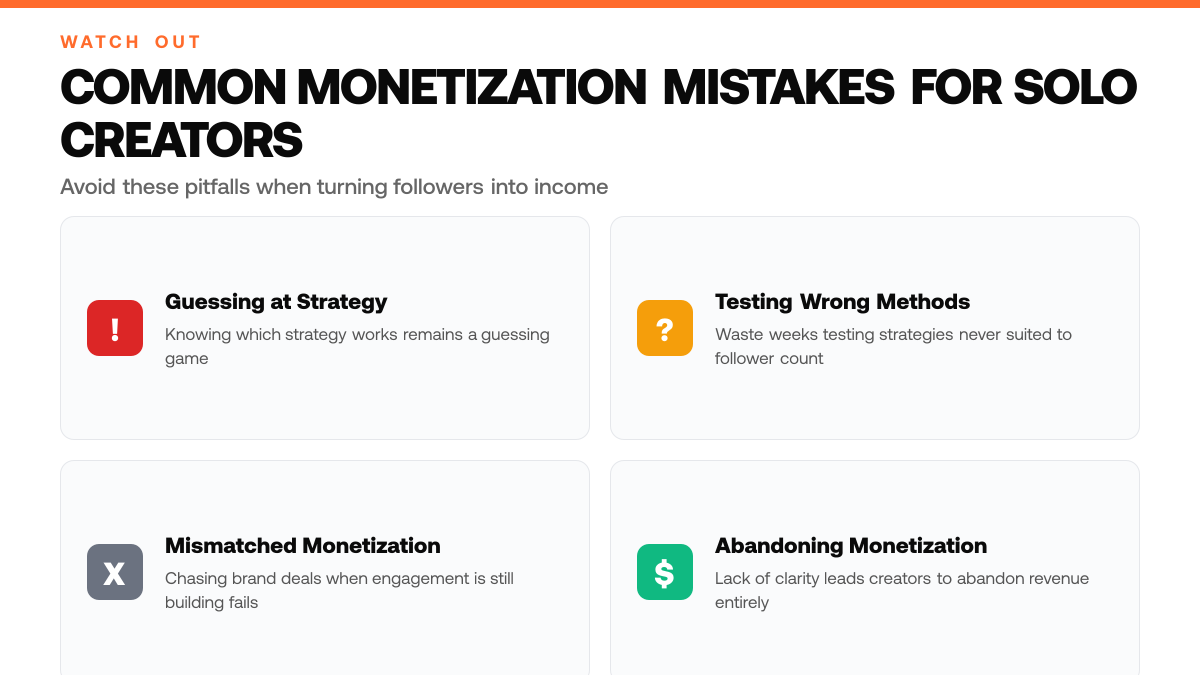 How to Monetize Twitter Followers as a Solo Creator, warning-callouts