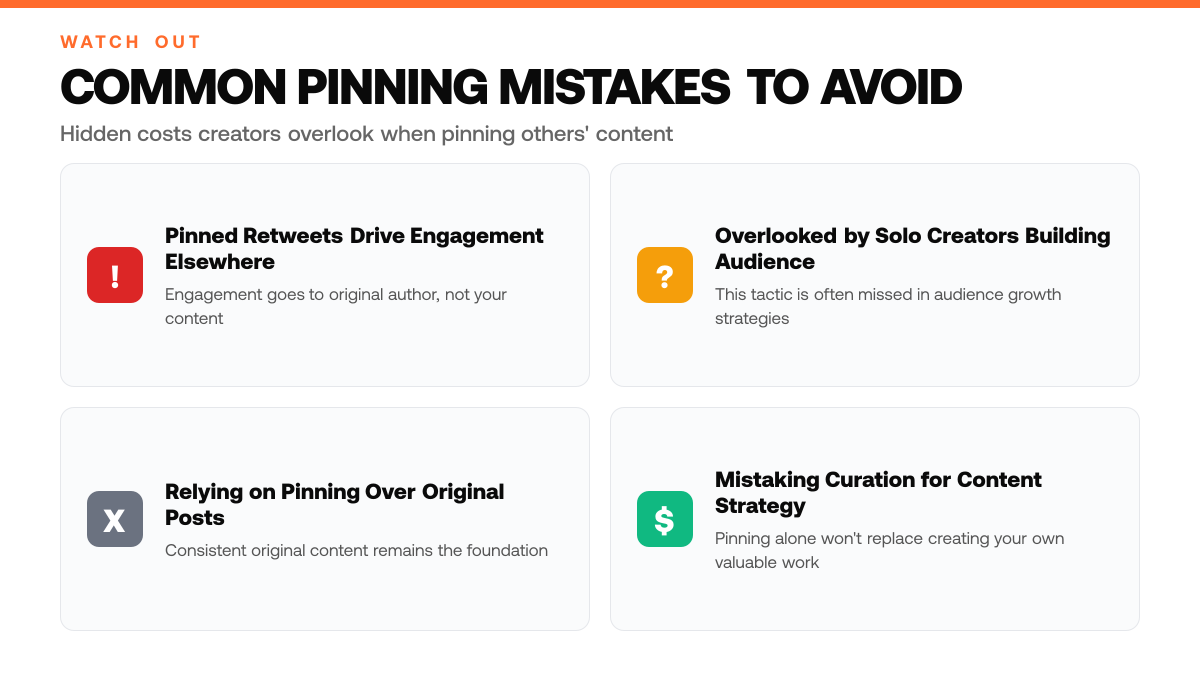 How to Pin Someone Else's Tweet on Twitter, warning-callouts