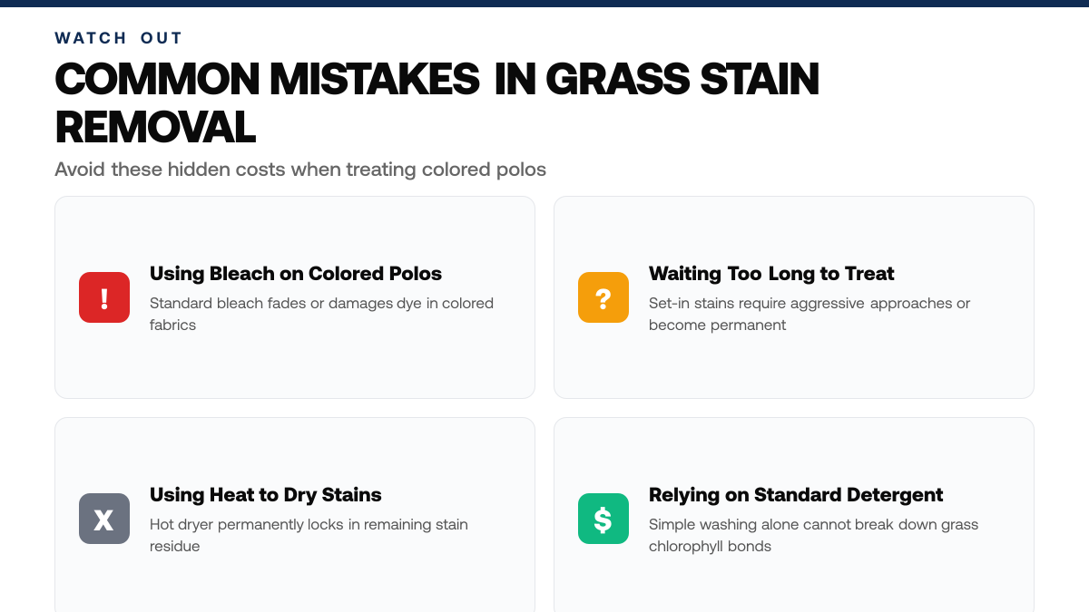 How to Remove Grass Stains From Colored Polos, warning-callouts