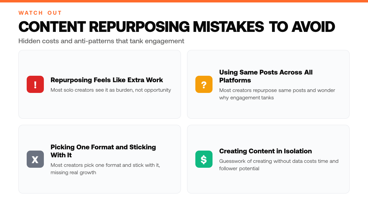 How to Repurpose Blog Content for X (5 Formats), warning-callouts