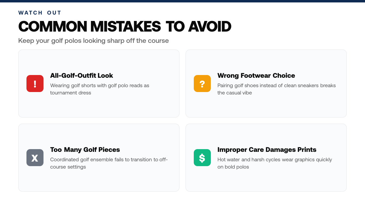 How to Style Golf Polos for Resort Wear Off-Course, warning-callouts