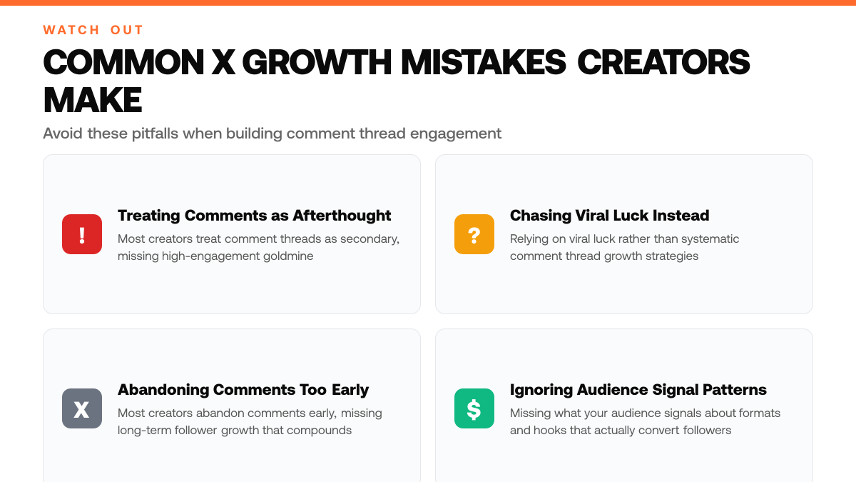 How to Turn X Comment Threads Into Follower Magnets, warning-callouts