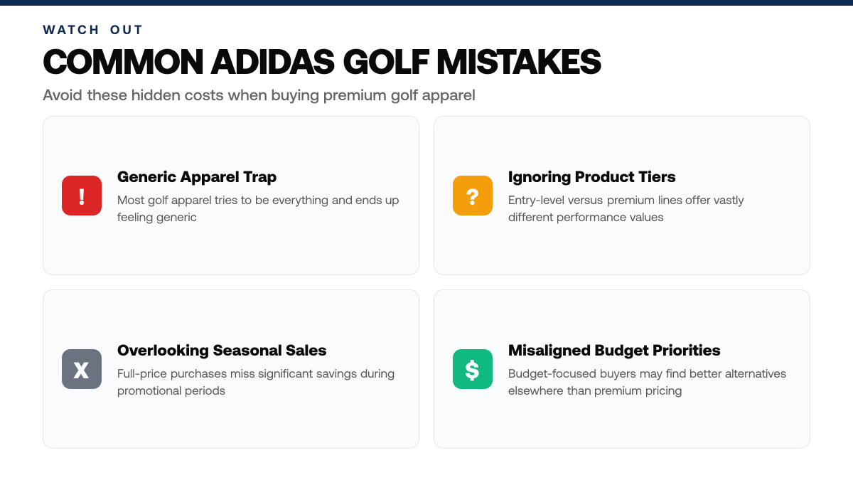 Is Adidas Golf Worth It in 2026? An Honest Review, warning-callouts