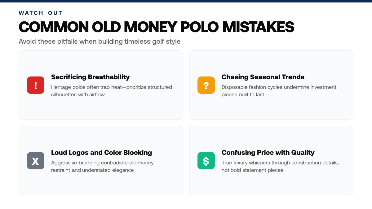 How to Rock Old Money Golf Aesthetic in Timeless Polos, warning-callouts