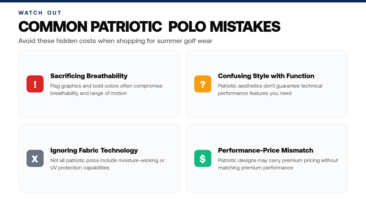 6 Patriotic Golf Polos for Summer 2026 — warning-callouts