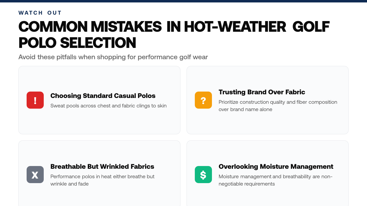How to Find the Best Performance Golf Polos for Hot Weather, warning-callouts