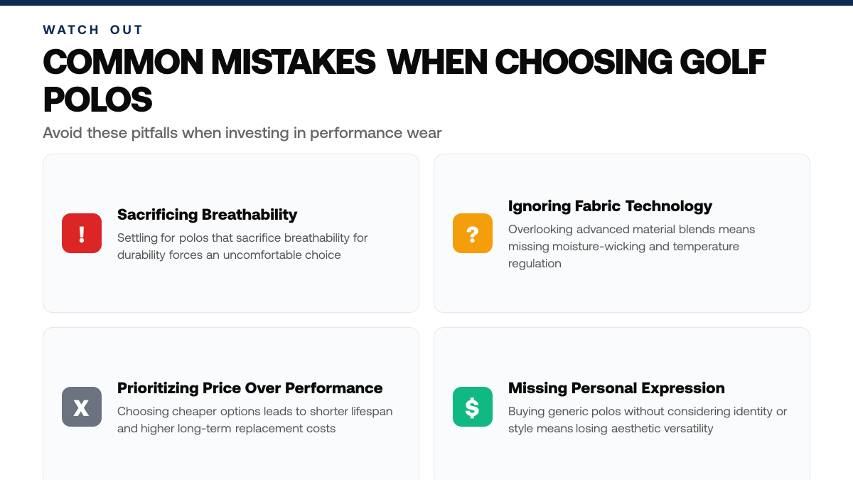 Why Golfers Choose Premium Performance Polos — warning-callouts