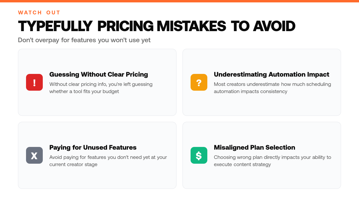 Typefully Pricing 2026: What You'll Actually Pay, warning-callouts