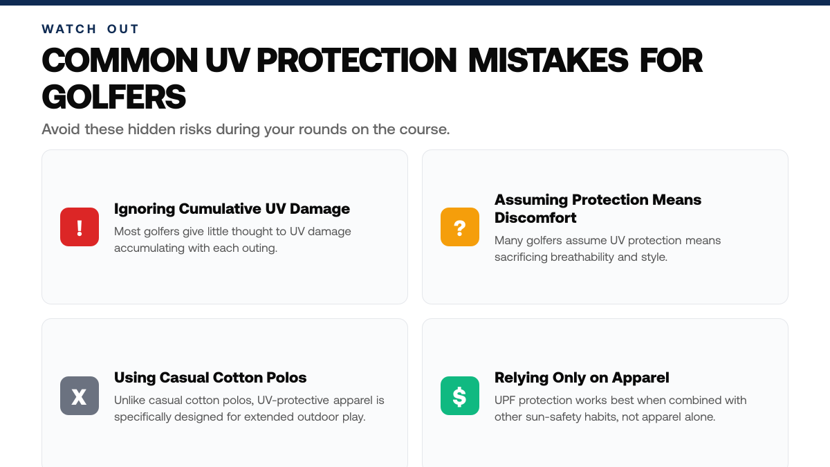 Guide to UV Protection Golf Apparel for Sun Safety — warning-callouts