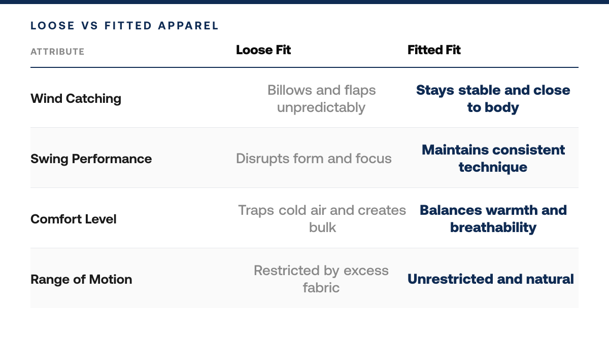 What to Wear Golfing in Windy Conditions, comparison-grid