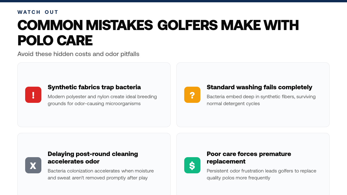 Why Golf Polos Smell After One Round, warning-callouts