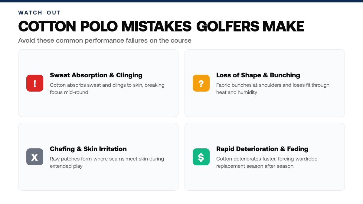 Why Golfers Switch to Airflex Over Standard Cotton Polos — warning-callouts