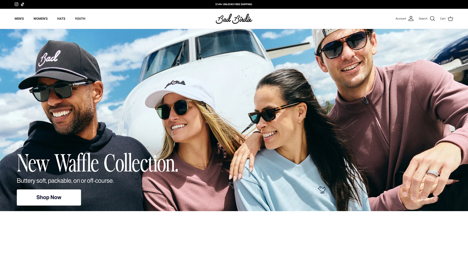 Bad Birdie homepage screenshot