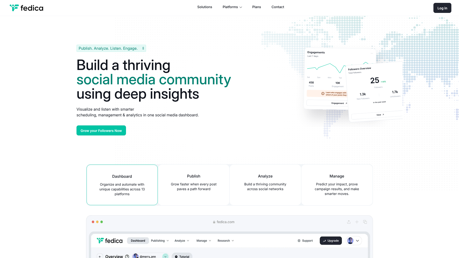 Fedica homepage screenshot Fedica homepage screenshot