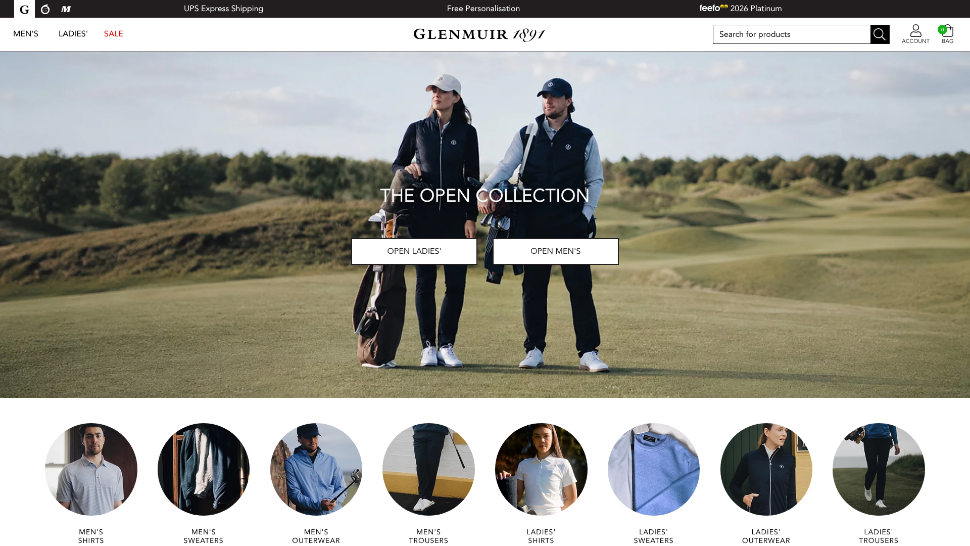 Glenmuir homepage screenshot