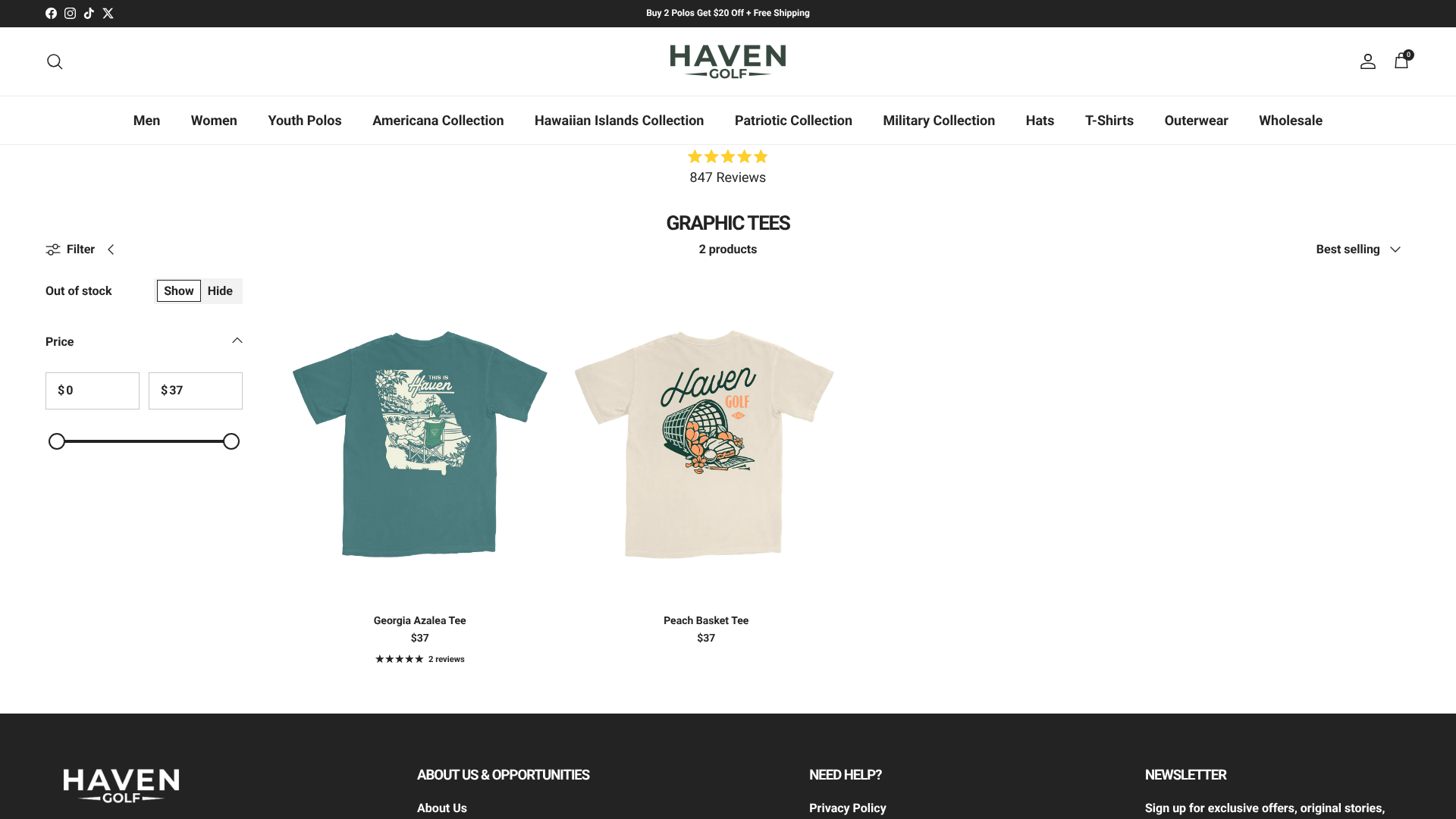 Haven Golf Company collection