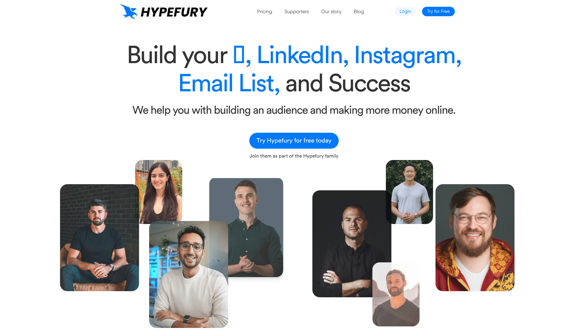 Hypefury homepage screenshot